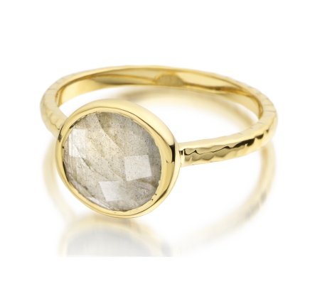 Gp Mini Luna Ring - Labradorite - Monica Vinader