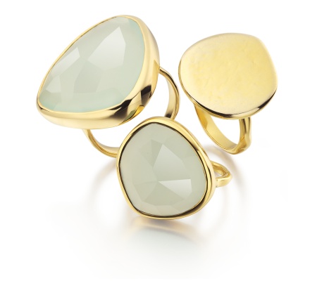 GP Siren Cocktail Ring  -  Aqua Chalcedony - Monica Vinader